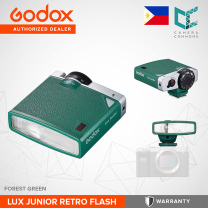 Godox Lux Junior Retro Camera Flash Mini Handy Black White Green Cyan Pink Red