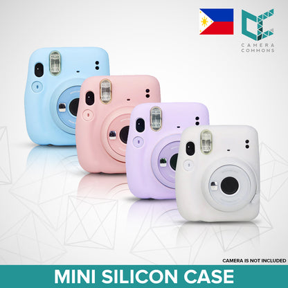 Silicon Silicone Case Plain Colors for Fujifilm Instax Mini 11 Mini 12 Instant Camera | Case Only