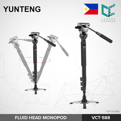 Yunteng VCT-588 Fluid Head Monopod for Photography Videography