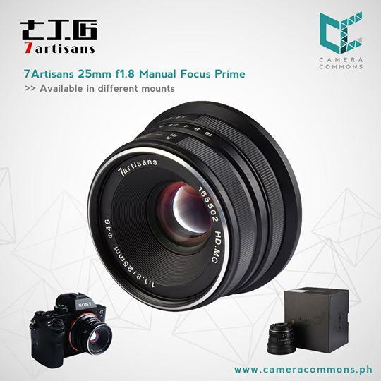 7artisans 25mm f/1.8 Photoelectric Lens for Sony E Mount Camera