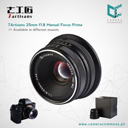 7artisans 25mm f/1.8 Photoelectric Lens for Sony E Mount Camera