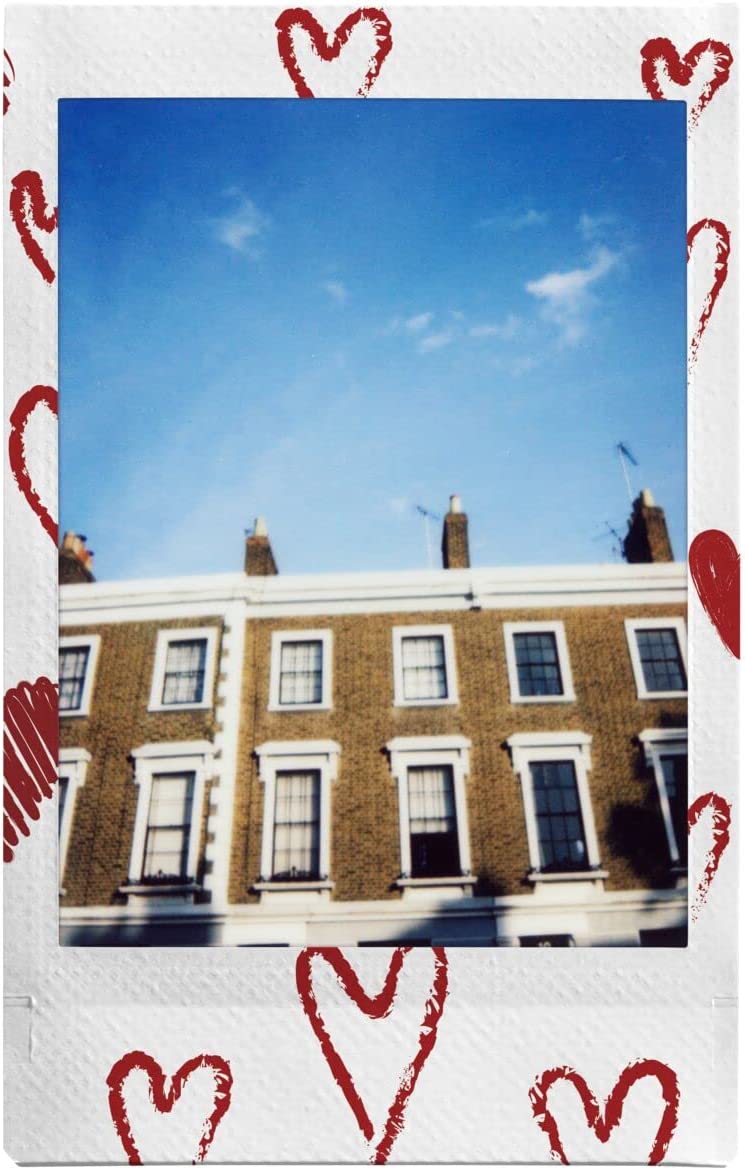FUJIFILM Instax Mini Heart Sketch Instant Film Love Month Valentine Valentines Red 10 Sheets