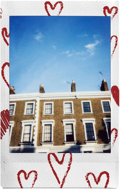 FUJIFILM Instax Mini Heart Sketch Instant Film Love Month Valentine Valentines Red 10 Sheets