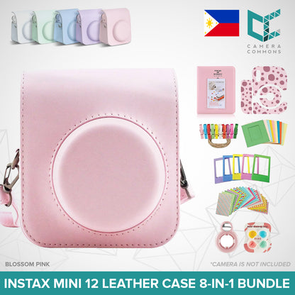 Leather Case Flannel Case Bag Cover Plain Colors for Fujifilm Instax Mini 11 Mini 12 Instant Film Camera PU Leather