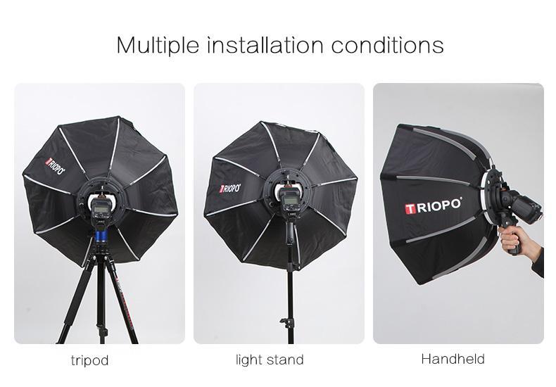 Triopo 55cm Softbox with Handle Octagon Portable Umbrella for Studio Video Photography