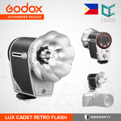 Godox Lux Cadet Retro Camera Flash Manual & Auto Modes Fixed 28mm Coverage