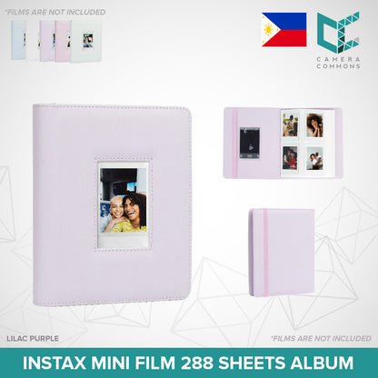 CLEARANCE Caiul 288 Sheets Mini Photo Album Hollow Iridescent Silver Pink