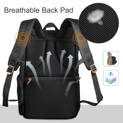 K&F Concept KF13.066V5 Adventurer Black Multifunctional Waterproof Travel Camera Backpack Bag