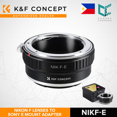 K&F Concept Nikon F Lenses to Sony E Mount Camera Adapter NIKF-E