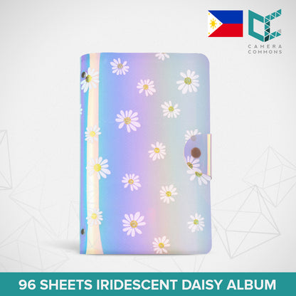Photo Album 96 Sheets Iridescent Daisy for Fujifilm Instax Mini Film