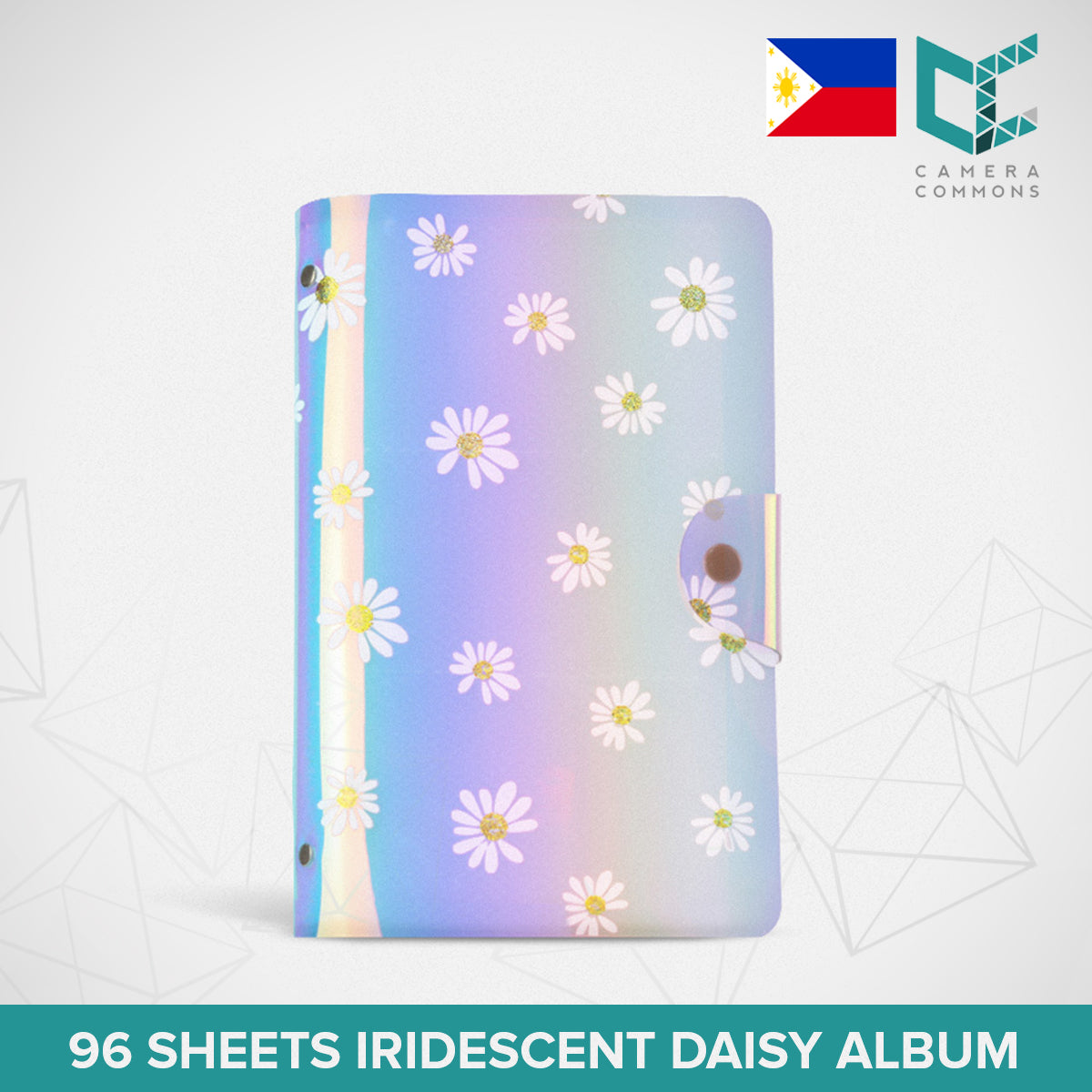Photo Album 96 Sheets Iridescent Daisy for Fujifilm Instax Mini Film