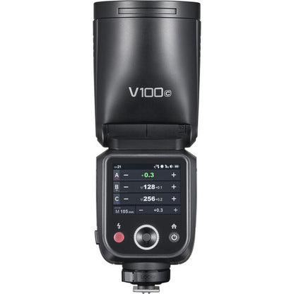 Godox V100 Flash for Canon E-TTL / E-TTL II 100W Round Head Design LED Touch Screen Controls V100C