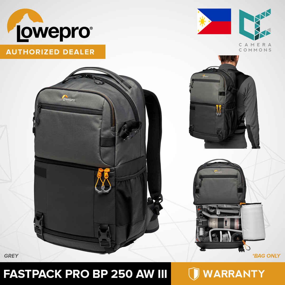 Lowepro Fastpack Pro BP 250 AW III Backpack for Camera Gears