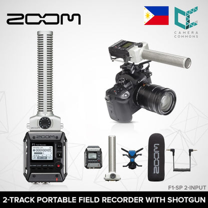 Zoom F1-SP 2-Input / 2-Track Portable Field Recorder with Shotgun Microphone