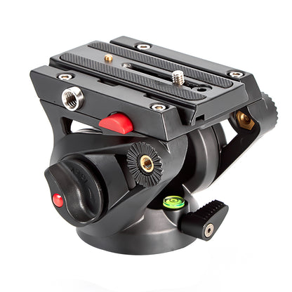 Miliboo MYT801 Fluid Head with 75mm Flat Base and Handle for Tripod