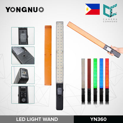 Yongnuo YN360 LED Light Wand 3200-5500K Handheld Pro Video Lighting Studio Editorial Photography