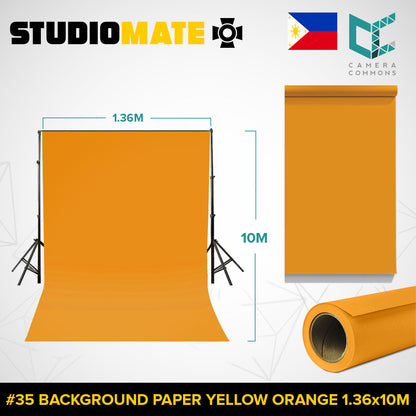 Studiomate Seamless Photography Videography Backdrop Background Paper 1.36x10m / 4.46 x 32 ft Studio Equipment