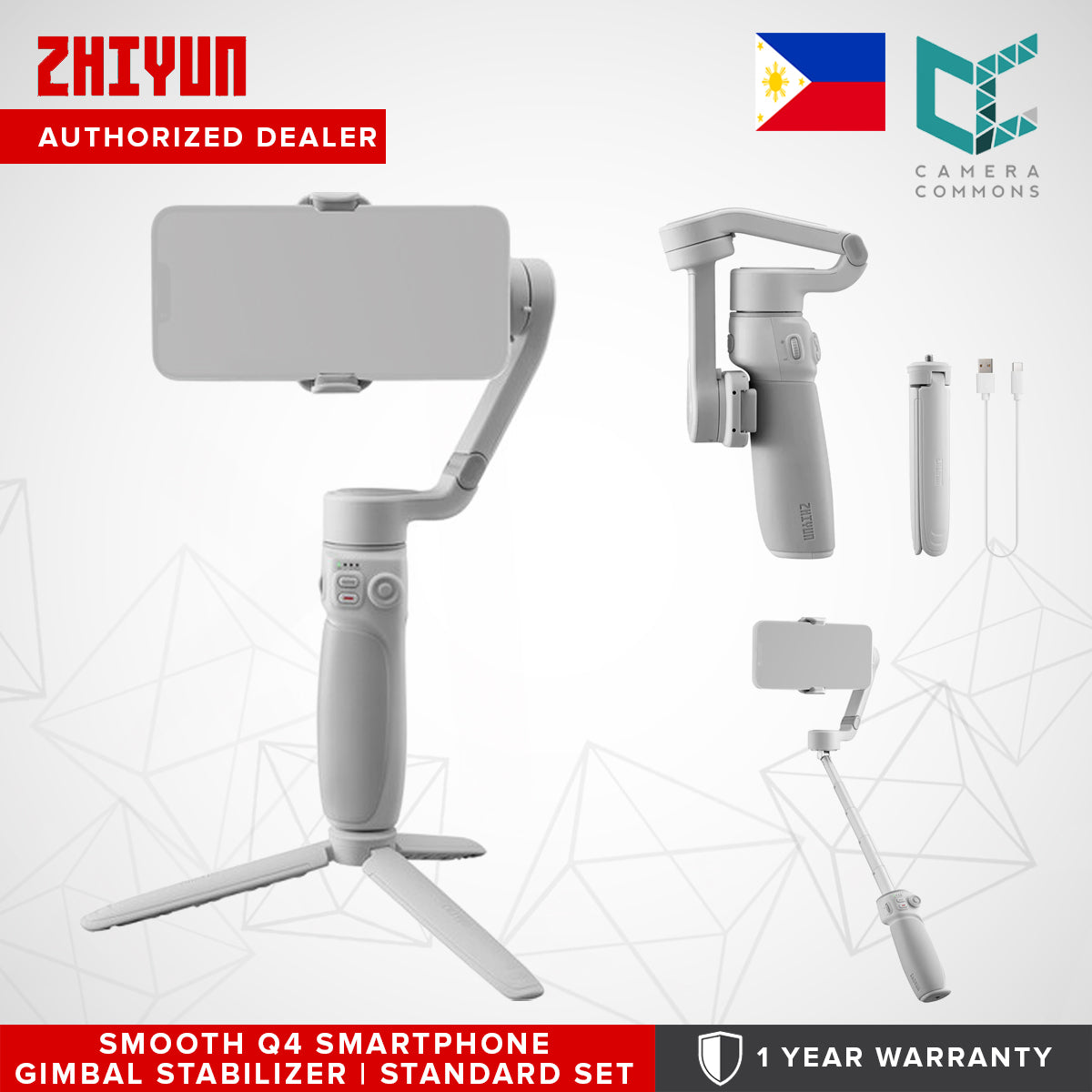 CLEARANCE Zhiyun Smooth Q4 Smartphone Gimbal Stabilizer Standard and Combo Set