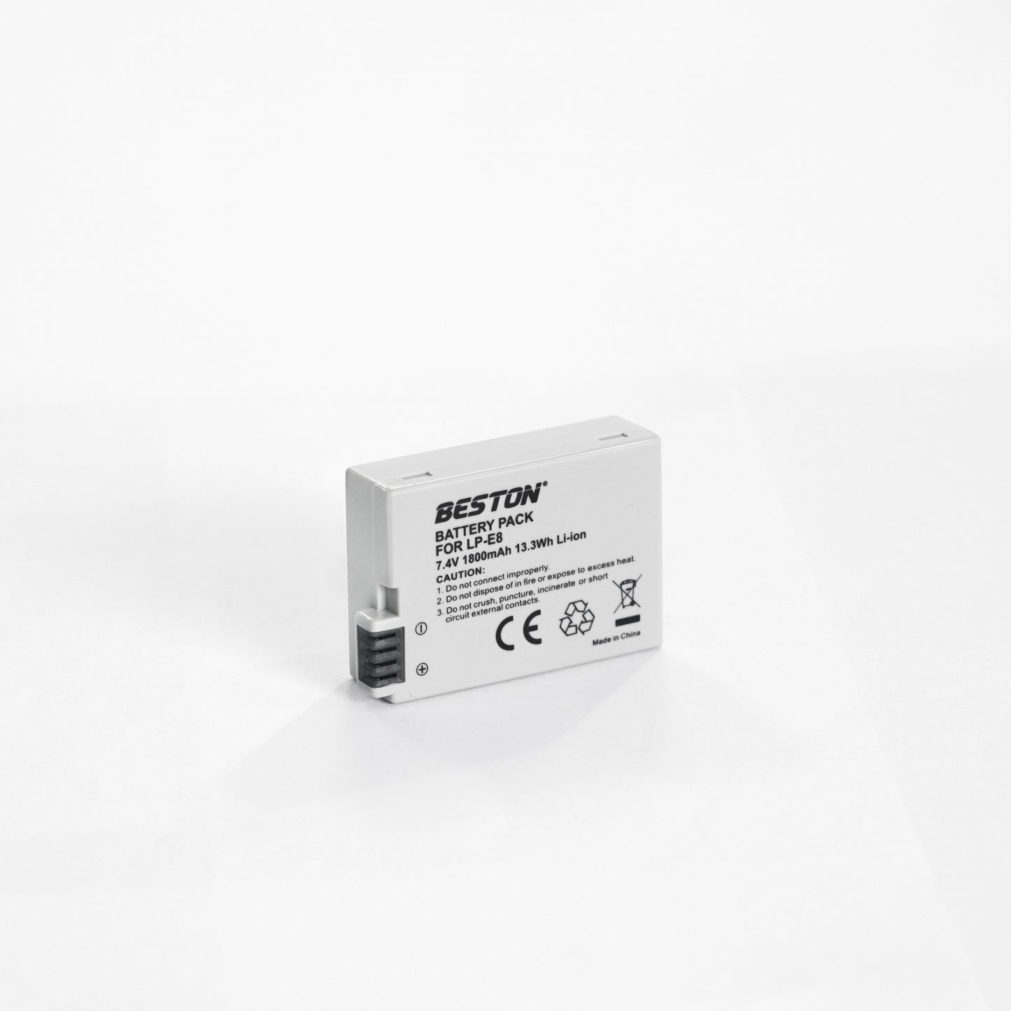 Beston 1PC 7.4V 1800mAh 13.3Wh LP-E8 Camera Battery for Canon EOS 550D, 600D, 650D and 700D Cameras LPE8