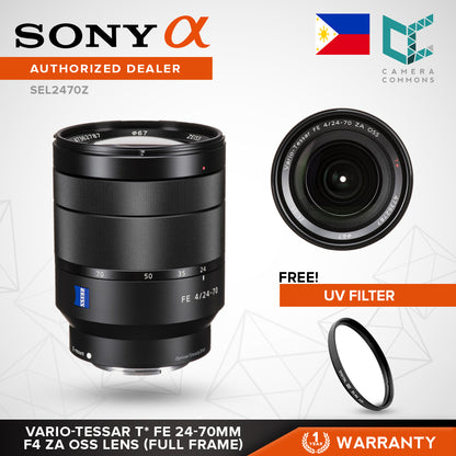 Sony SEL2470Z/ Vario-Tessar® T* FE 24–70 mm F4 ZA OSS Lens