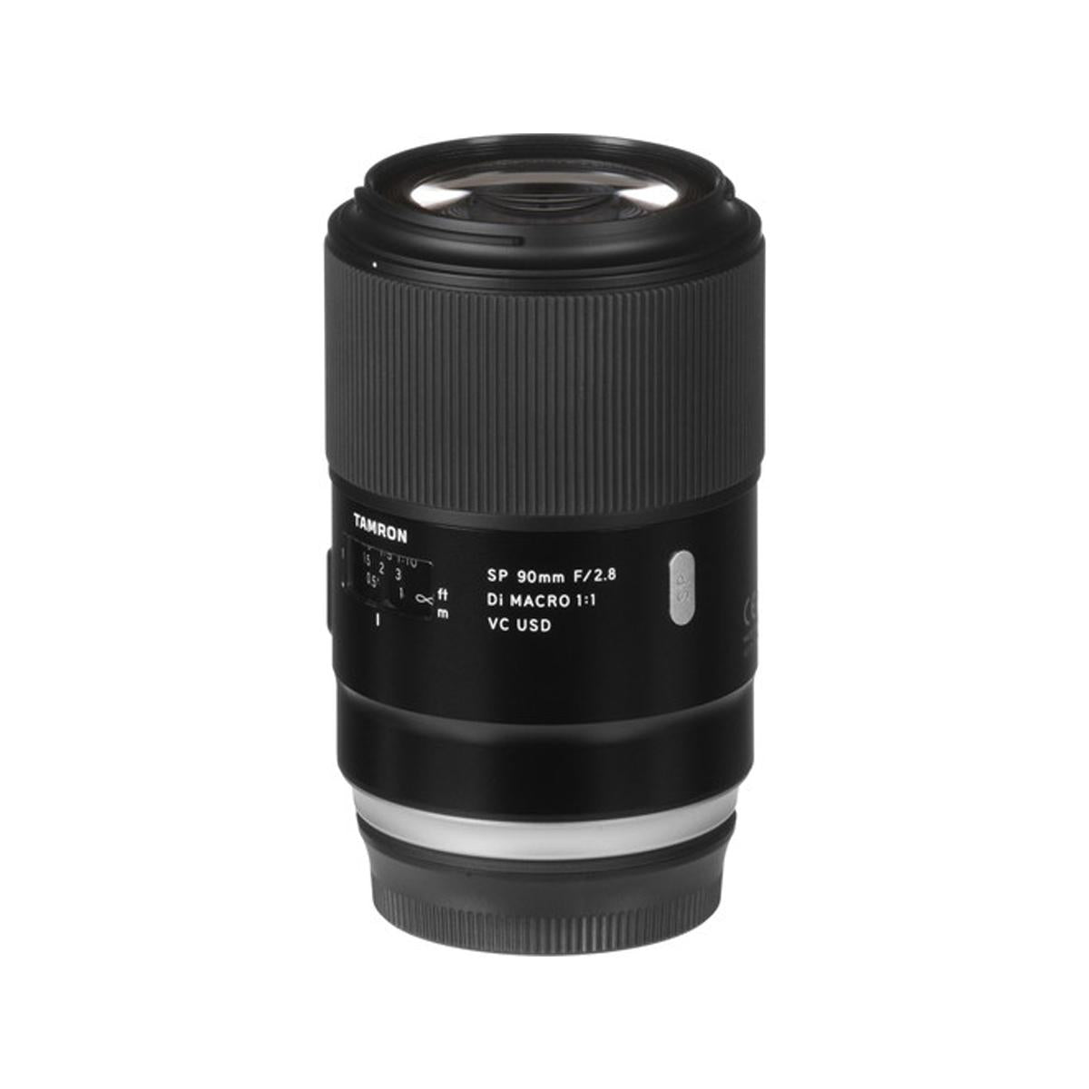 Tamron F017 SP 90mm f/2.8 Di Macro 1:1 VC USD Prime Lens for Canon EF EF-Mount