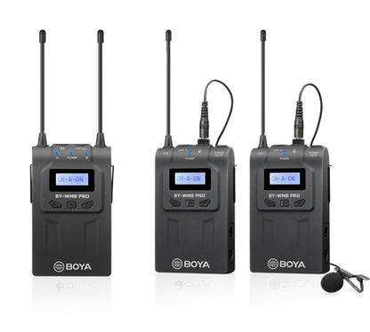 CLEARANCE BOYA BY-WM8 Pro-K2 UHF Dual-Channel Wireless Lavalier (576.4-599.9 MHz, 568.6-592 MHz)