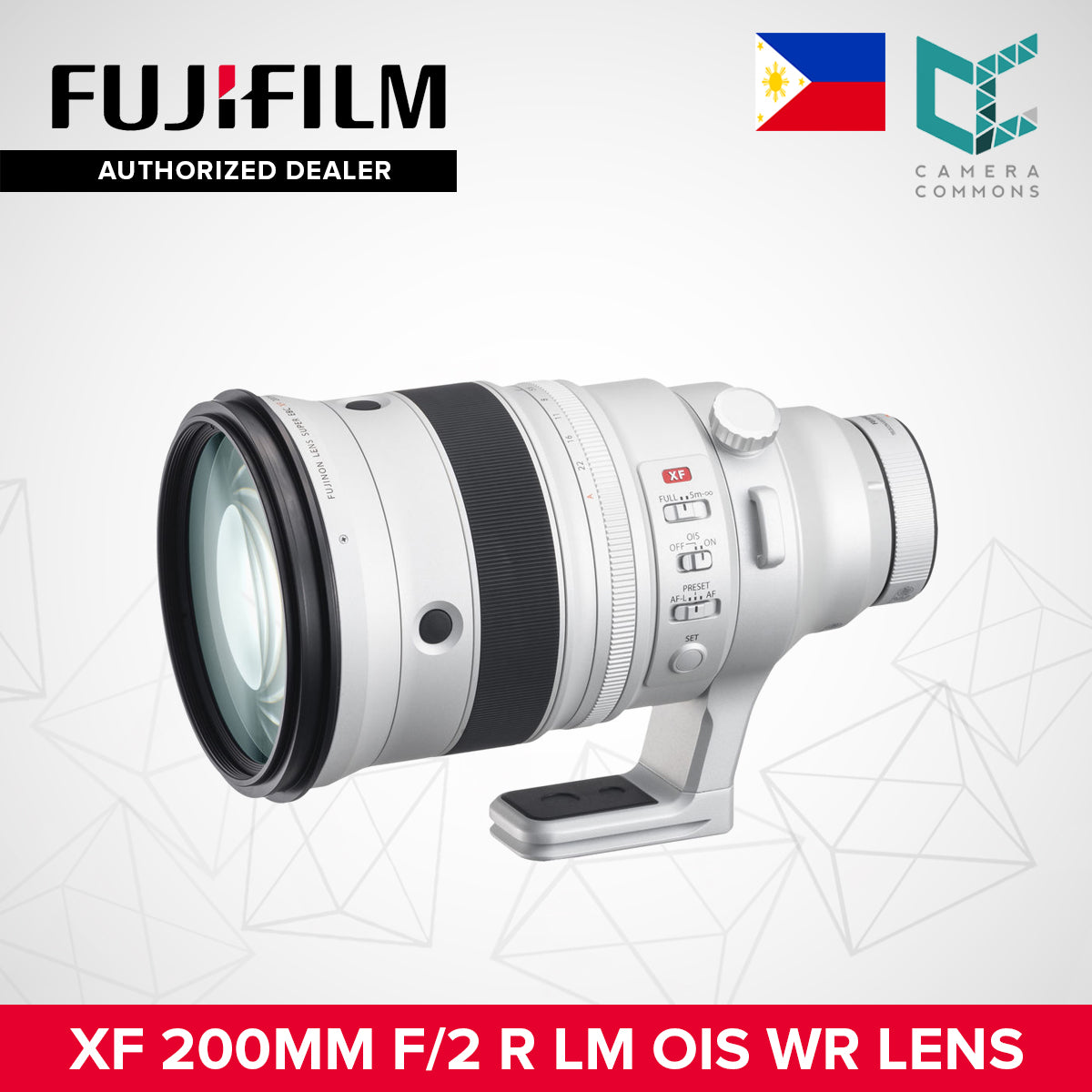FUJIFILM XF 200mm f/2 R LM OIS WR Lens XF200mm Mirrorless Lens