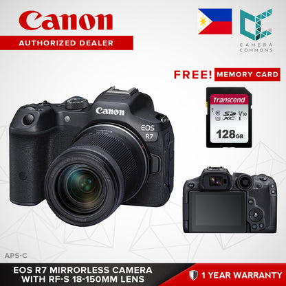 Canon EOS R7 Mirrorless Camera Body 32.5MP APS-C with RF-S 18-150mm Lens