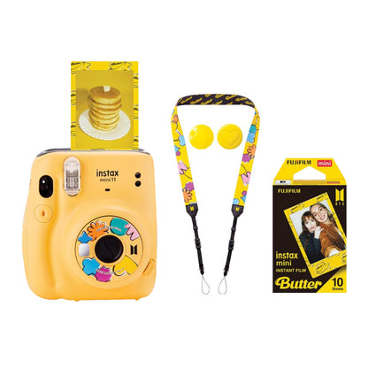 Fujifilm Instax Mini 11 BTS Butter Version Instant Camera Special Edition Buttery Yellow Iconic Pattern BTSxInstax