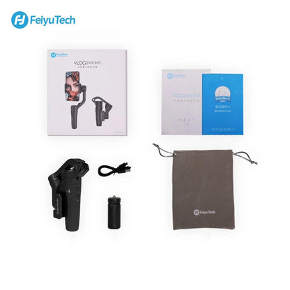 Feiyutech VLOG Pocket a Pocket Sized Foldable 3 axis Smartphone Handheld Gimbal Stabilizer for Smartphone