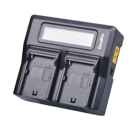 DuraPro LCD Dual Fast Charger for SONY NP-F960 NP-F970 NP F960 F970 Rechargeable Battery and HVR-HD1000 HVR-HD1000E HVR-V1J