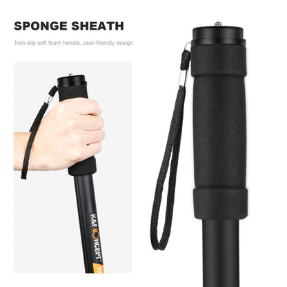 K&F Concept MP-2624 Camera Monopod 4-Section 67"/171CM Compact Portable Travel DSLR Monopod KF09.011