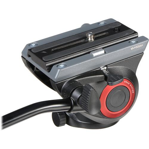 Manfrotto MVH500AH Fluid Video Head with Flat Base for Tripods