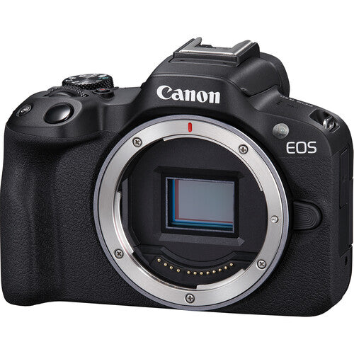 Canon EOS R50 Mirrorless Camera with 18-45mm Lens Black White APS-C 4K 30p DIGIC X Vertical Movie Mode