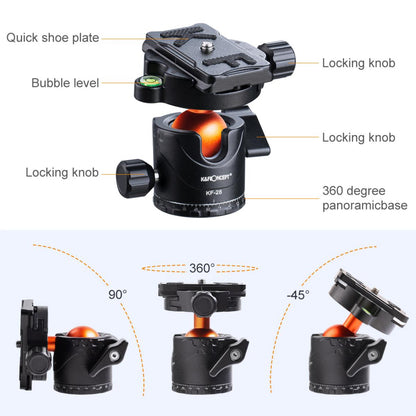 K&F Concept Professional Metal Tripod Ball Head KF-28 Series KF28 Ballhead KF-LH28 | Ball Head Only KF31.023V1