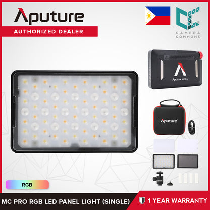 CLEARANCE Aputure MC Pro RGB LED Panel Light for Film Broadcast Video Production Studio Lighting