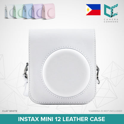 Leather Case Flannel Case Bag Cover Plain Colors for Fujifilm Instax Mini 11 Mini 12 Instant Film Camera PU Leather