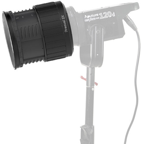 Aputure Fresnel 2X Attachment Studio Lighting Accessory 6" Lens Diameter Beam Spread Variable from 12 to 40ÃÂ°