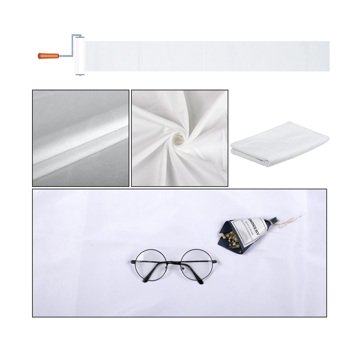 Muslin White Cloth for Photography Background Backdrop Smooth Cotton Green Screen Chromakey Photo Studio Video