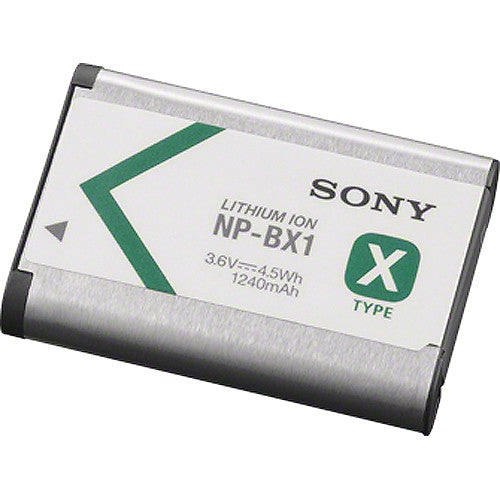 Sony NP-BX1 Rechargeable Lithium-Ion Battery Pack (3.6V, 1240mAh) for Mirrorless Cameras NPBX1