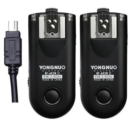 Yongnuo RF-603N II Wireless Flash Trigger Kit Upgraded for Nikon RF603