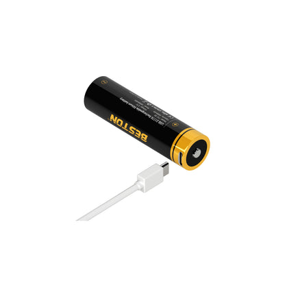 Beston 1pc Fast charge 21700 TYPE C 3.7v 5000mah Lithium-Ion 18500mWh Rechargeable Battery