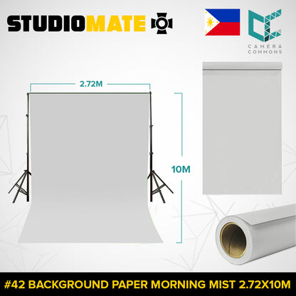 Studiomate Seamless Photography Videography Backdrop Background Paper 2.72x10m / 8.92x32 ft Studio Equipment
