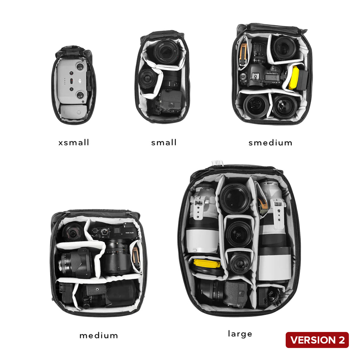 CLEARANCE Peak Design BAG Travel Camera Cube Large Zipper
