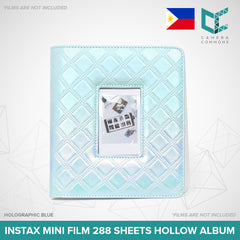 Photo Album 288 Sheets Pockets Slots Plain Colors Holographic Mermaid Diamond PU Leather for Fujifilm Instax Instant Mini Films