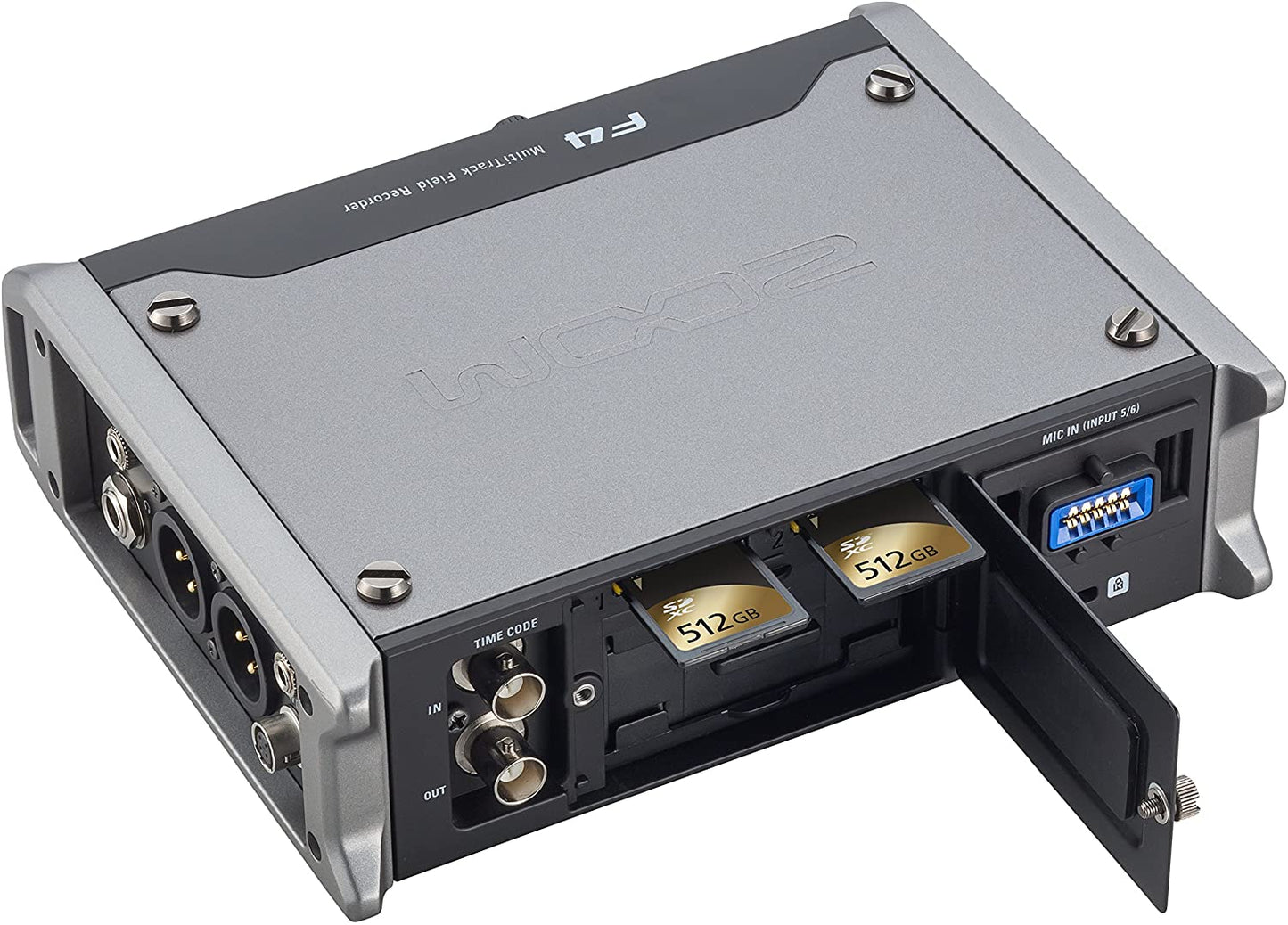 Zoom F4 Professional Field Recorder/Mixer, Audio for Video, 24-bit/192 kHz Recording, 8 Channel Recorder