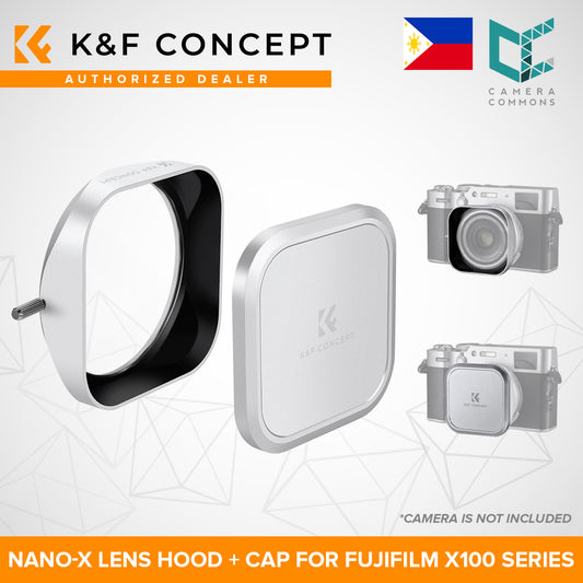 CLEARANCE KF FILTERS Fuji lens hood with lens cap, printed with KF logo, suitable for Fuji X100/FX100/SX100/Tx1224/4SOV models, NANO-X series