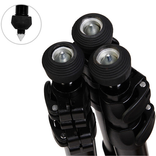 Miliboo MTT701A Professional Aluminum Video Tripod with Fluid Head for Photography