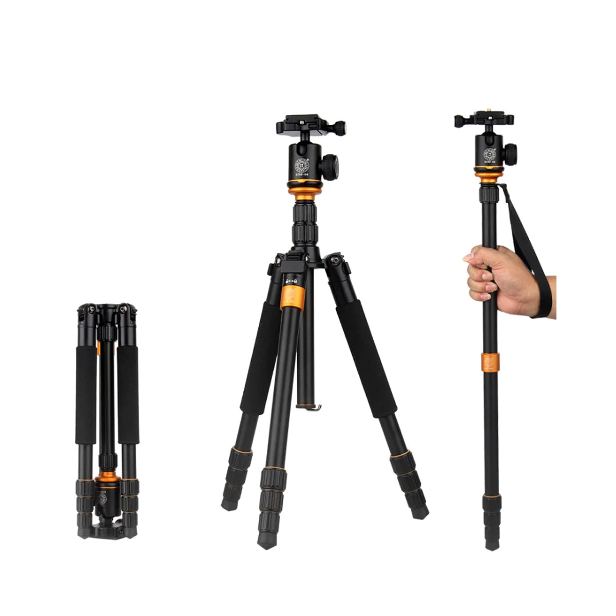 QZSD Q999S Tripod Monopod Professional Photographic Portable Aluminium Alloy for DSLR Mirrorless