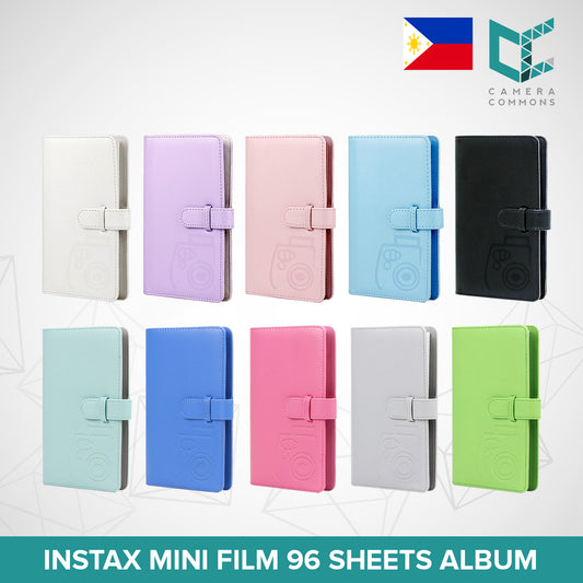 Photo Album 96 Pockets Slots Plain Colors for Fujifilm Instax Mini Film